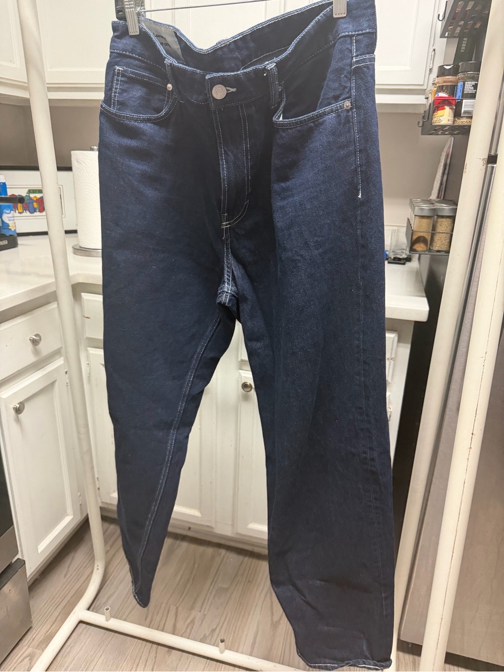 H&M Men's Dark Indigo Straight Jeans